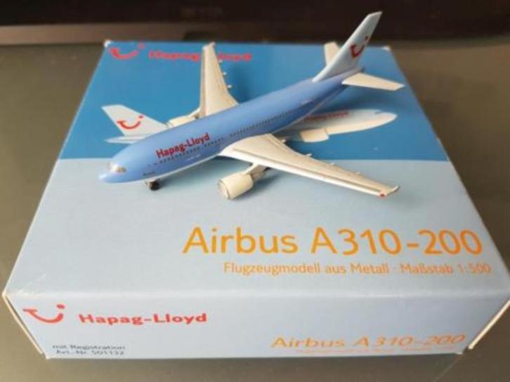 Herpa Hapag Lloyd Airbus A310-200 (501132) SHF, Verzamelen, Luchtvaart en Vliegtuigspotten, Zo goed als nieuw, Schaalmodel, Ophalen of Verzenden