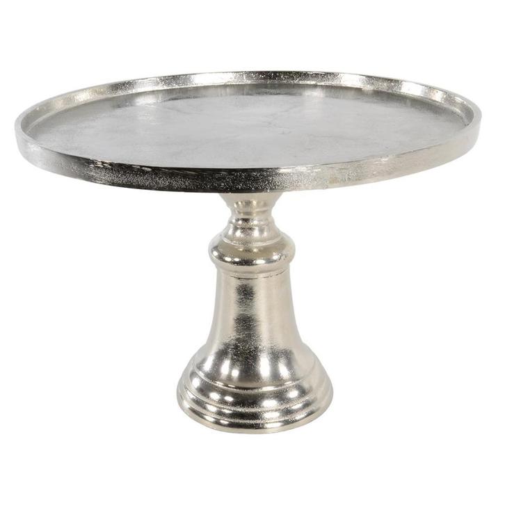 Plateau brush aluminium rond 25 cm hoog, Huis en Inrichting, Woonaccessoires | Etagères, Nieuw, Ophalen of Verzenden