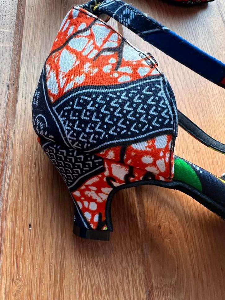 Nieuwe Salsa Dansschoenen Afrikaanse Print, Hak 5cm, Kleding | Dames, Schoenen, Nieuw, Dansschoenen, Overige kleuren, Ophalen