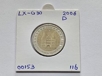 2-euromunt Duitsland (D) G 2006 Herdenking LX-G30 beschikbaar voor biedingen