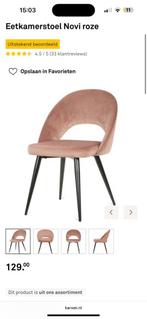 4 Eetkamerstoelen Novi roze, Huis en Inrichting, Stoelen, Ophalen, Zo goed als nieuw, Overige kleuren, Vier