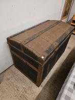 Antieke Opbergkist / Reiskoffer, Antiek en Kunst, Ophalen