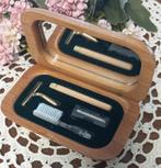 Leuk brocant reissetje voor heren, origineel houten doosje, Antiek en Kunst, Ophalen of Verzenden