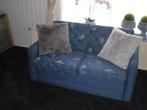 bedbank, Huis en Inrichting, Ophalen, Gebruikt, Blauw, Tweepersoons