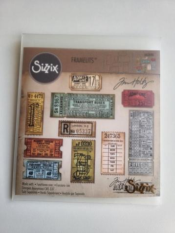 Sizzix Tim Holtz Framelits Ticket Booth #662698 beschikbaar voor biedingen