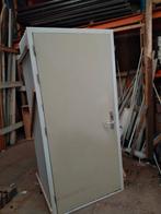 Kozijn met hechthouten deur 40 mm, Doe-het-zelf en Verbouw, 215 cm of meer, Ophalen of Verzenden, Hout, Buitendeur