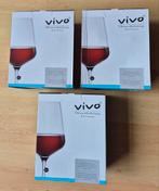 6 Vivo rode wijnglazen NIEUW, Huis en Inrichting, Keuken | Servies, Ophalen, Nieuw, Glas of Glazen