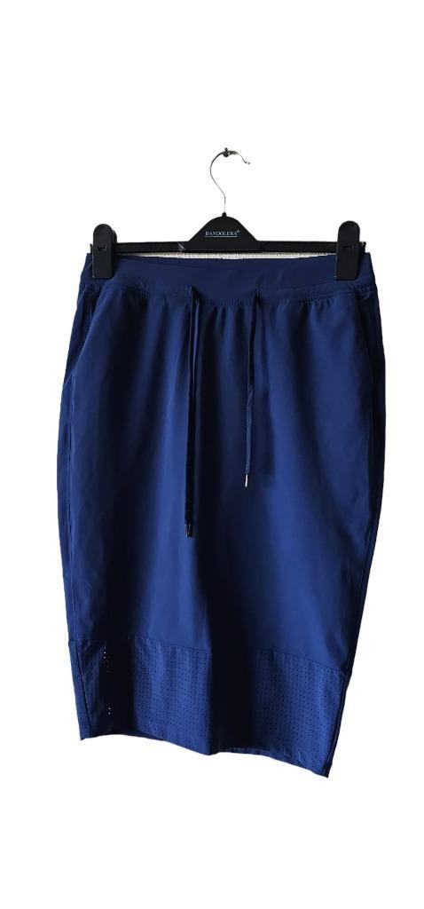 blauw travelstof  rok van Anna maat 36 (20824), Kleding | Dames, Rokken, Blauw, Knielengte, Ophalen of Verzenden