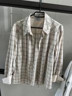 Beige geruit damesblousje maat 42, Kleding | Dames, Blouses en Tunieken, Ophalen of Verzenden, Zo goed als nieuw, Maat 42/44 (L)