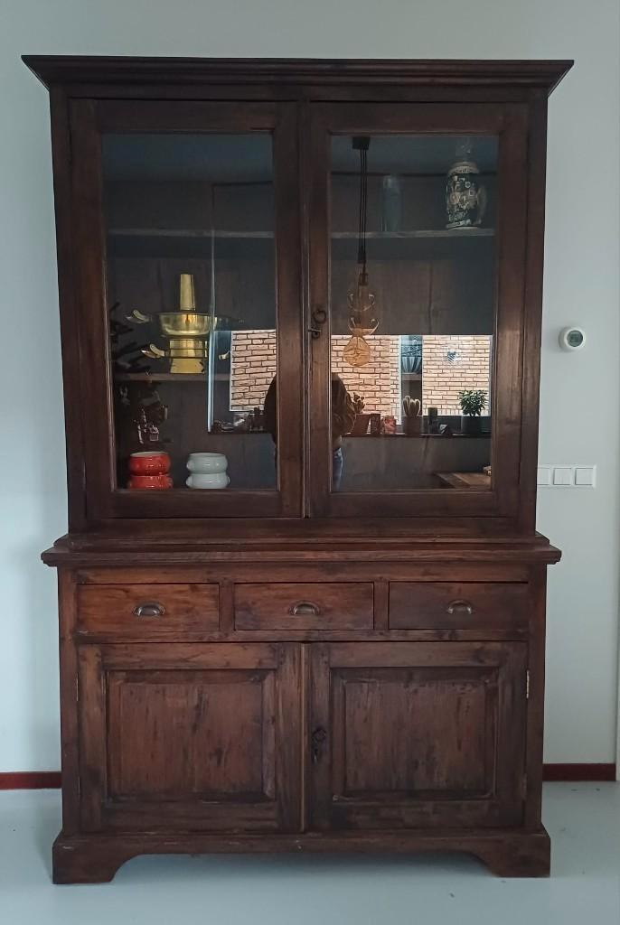 Vitrine/buffet kast, Huis en Inrichting, Kasten | Buffetkasten, Gebruikt, 200 cm of meer, 100 tot 150 cm, 25 tot 50 cm, Met lade(s)