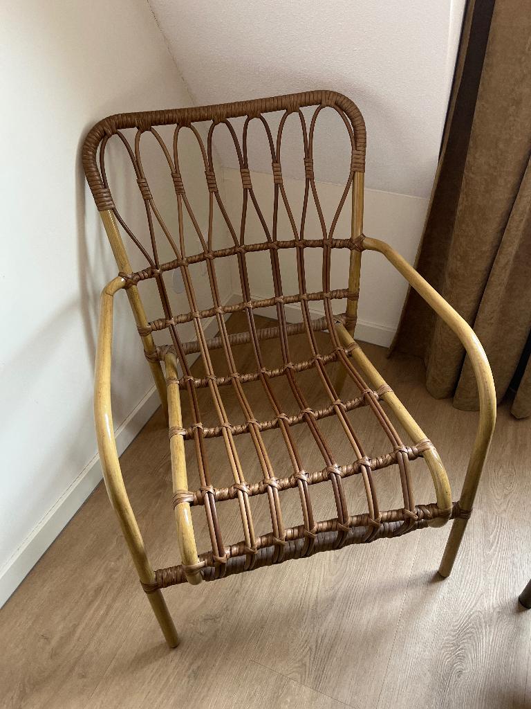 Rotan stoel  als nieuw, Ophalen, Overige materialen, Bruin, Nieuw