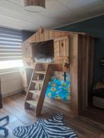 Steigerhouten boomhutbed Daan van zomerzoen, Ophalen, Gebruikt, Hoogslaper