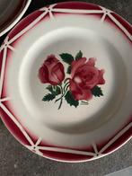 Franse ontbijtbordjes - Digoin, Badonviller, Hamage, Gebruikt, Ophalen of Verzenden, Bord(en), Overige stijlen