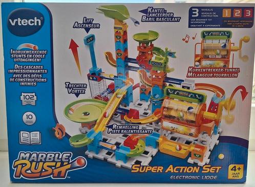 VTech Marble Rush Super Action Set Electronic L100E, Kinderen en Baby's, Speelgoed | Overig, Nieuw, Jongen of Meisje, Ophalen of Verzenden