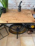 Motorcycle Side Table | TV Table | Wine Glasses & Bottles, Huis en Inrichting, Ophalen, Gebruikt, Overige materialen, 150 tot 200 cm