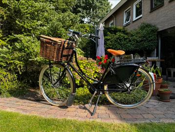 Gazelle Tour Populair C8 damesfiets met rieten mand maat 51 beschikbaar voor biedingen