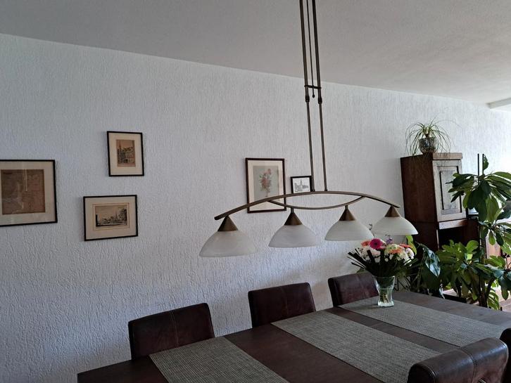 Mooie Hanglamp - Sfeervolle Verlichting, Huis en Inrichting, Lampen | Hanglampen, Zo goed als nieuw, 75 cm of meer, Glas, Metaal