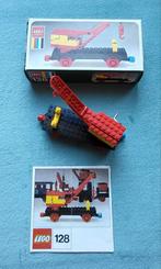 Lego trein blauwe rails hijskraan wagon (set 128) Nieuw !!, Ophalen of Verzenden, Nieuw, Complete set, Lego