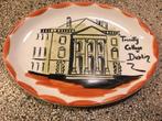 Servies Ovaal bord Trinity College Dublin Hand Painted, Verzenden