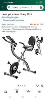 Bijna nieuwe Hometrainer/Spinningfiets met rugleuning., Ophalen, Zo goed als nieuw, Overige typen