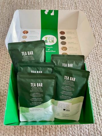 Doos met 5x losse Thee van Tea Bar. Ongeopende verpakkingen beschikbaar voor biedingen