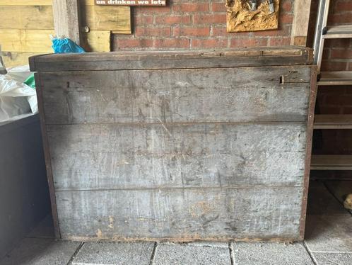 grote antieke houten kist, Huis en Inrichting, Woonaccessoires | Kisten, Gebruikt, 50 tot 75 cm, 75 tot 100 cm, 50 tot 100 cm