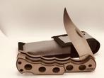RARE Buck XLTi Model No 186 1987 CLIP Silver Finger Groove, Ophalen of Verzenden, Maarten@Vintageknives.nl, Nieuwveen, Gebruikt