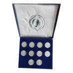 Nederland zilverset Juliana guldens 10 stuks