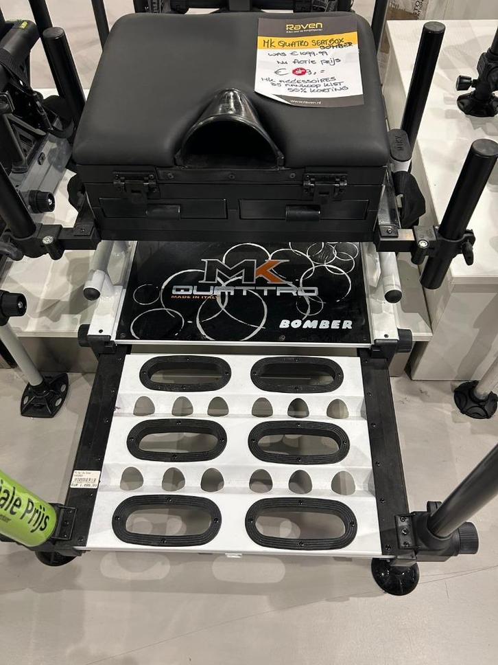 MK Quattro Bomber Seatbox Station, Watersport en Boten, Hengelsport | Witvissen, Nieuw, Overige typen, Ophalen