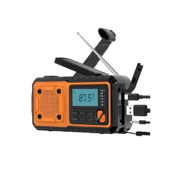 Noodradio - Opwindbaar - Zonnepaneel - FM/AM/SW beschikbaar voor biedingen