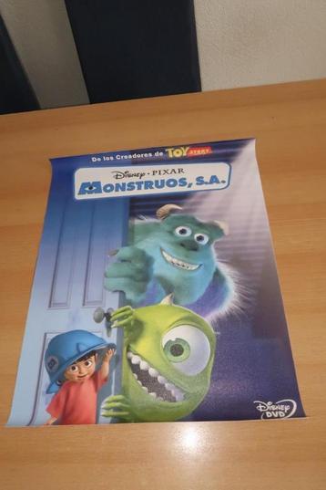 Disney / Pixar Monsters Inc canvas poster 40x50cm nieuw beschikbaar voor biedingen