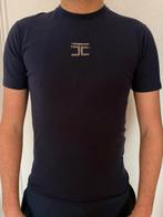 Heren donkerblauw print shirt van Jorcustom, Ophalen of Verzenden, Zo goed als nieuw, Blauw