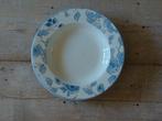 2x Diep Bord, blauwe bloem, merk SIA, zo goed als nieuw, Ophalen of Verzenden, Zo goed als nieuw, Bord(en), Overige stijlen