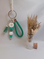 Beadable tassenhanger/sleutelhanger groen-wit, Ophalen of Verzenden, Nieuw