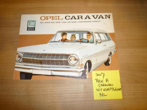 Opel Rekord-A Car-A-Van folder NL nr 307, Boeken, Auto's | Folders en Tijdschriften, Zo goed als nieuw, Opel, Ophalen of Verzenden