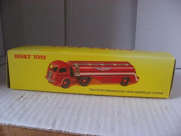 Panhard Truck met Esso Tank aanhanger Dinky Toys, Hobby en Vrije tijd, Modelauto's | 1:43, Gebruikt, Bus of Vrachtwagen, Dinky Toys