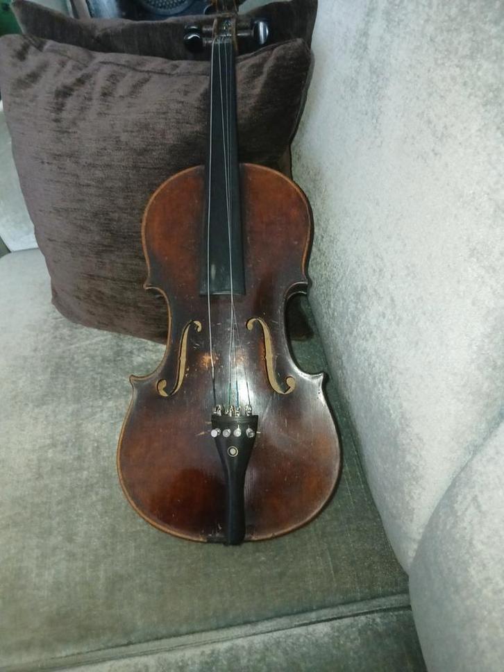 Oude antieke viool  4/4, Muziek en Instrumenten, Strijkinstrumenten | Violen en Altviolen, Gebruikt, 4/4-viool, Ophalen of Verzenden