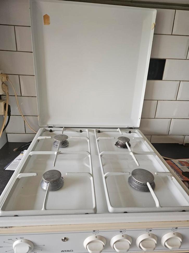 Zsm ATAG Gasstel met 4 Pitten, Witgoed en Apparatuur, Kookplaten, Gebruikt, Vrijstaand, Gas, 4 kookzones, Ophalen