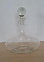 Mooie glazen decanteer wijnkaraf met stolp, 26½ cm hoog, Overige typen, Ophalen of Verzenden, Overige stijlen, Glas