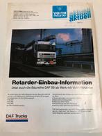 Folder DAF 95 demo Voith Retarders, Ophalen of Verzenden, Zo goed als nieuw, Overige merken