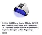 Nagellamp nieuw!! Dubbel besteld, Sieraden, Tassen en Uiterlijk, Uiterlijk | Lichaamsverzorging, Nieuw, Overige typen, Ophalen of Verzenden