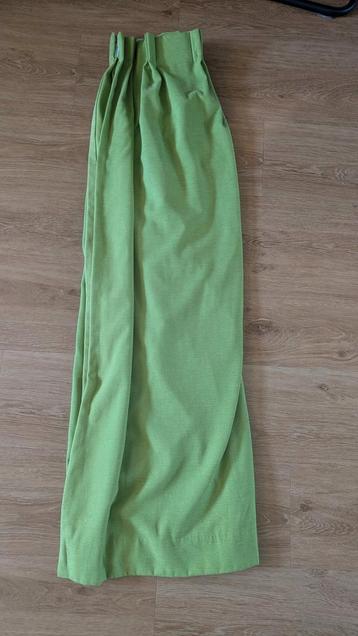 Gordijn groen,  L 180cm X H 153cm. beschikbaar voor biedingen