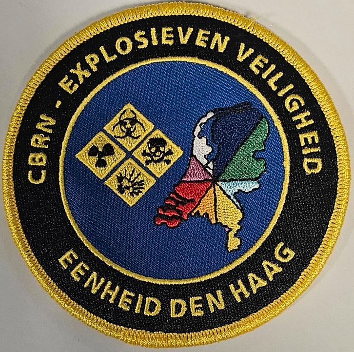 Patch CBRN-E Explosievenverkenner Eenheid Den Haag, Verzamelen, Militaria | Algemeen, Ophalen of Verzenden