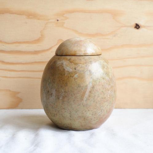 Vintage stenen dekselpot, Antiek en Kunst, Antiek | Keramiek en Aardewerk, Ophalen of Verzenden