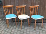 3 x vintage diner stoelen, jaren 50 eetkamerstoelen, Huis en Inrichting, Stoelen, Ophalen, Zo goed als nieuw