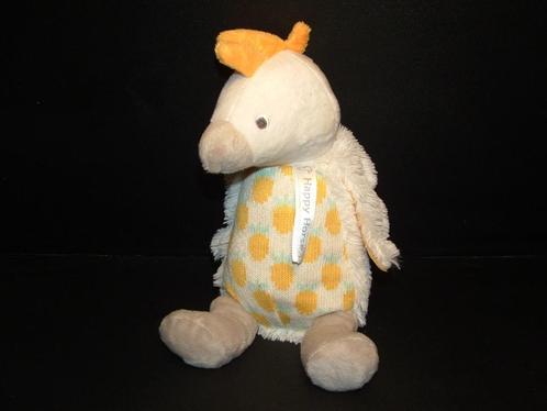 HAPPY HORSE COCKATOO COREY VOGEL PAPEGAAI KAKETOE MET VELOUR, Kinderen en Baby's, Speelgoed | Knuffels en Pluche, Nieuw, Overige typen