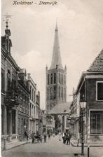 Steenwijk, Kerkstraat met mensen. 3736, Verzamelen, Ansichtkaarten | Nederland, Verzenden, Voor 1920, Gelopen, Overijssel