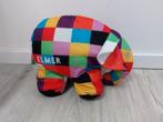 Knuffel elmer gekleurde olifant boek patchwork David L1030, Ophalen of Verzenden, Zo goed als nieuw, Olifant