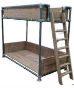 Steigerhouten buizen-bed met relaxplateau. € 449,00, Kinderen en Baby's, Kinderkamer | Bedden, 85 tot 100 cm, Hoogslaper of Stapelbed