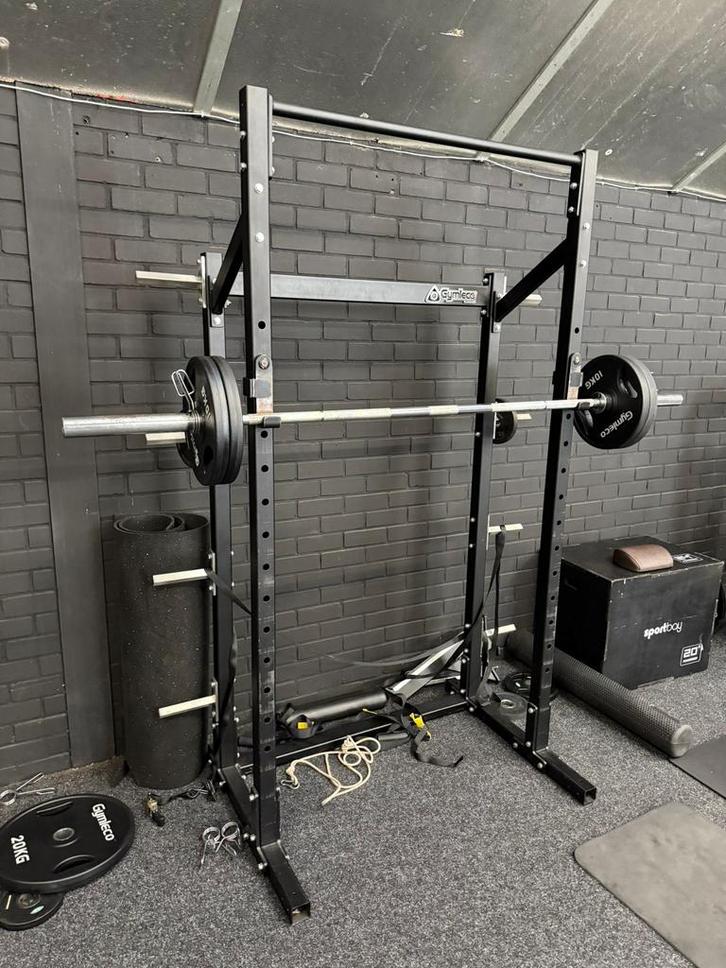 Gymleco Squat Rack, Sport en Fitness, Fitnessmaterialen, Gebruikt, Armen, Benen, Borst, Buik, Rug, Ophalen